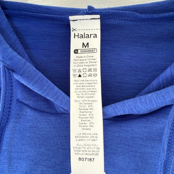 Halara Blue Sleeveless Cropped Hoodie Tank | NWT Size M - Picture 13 of 15